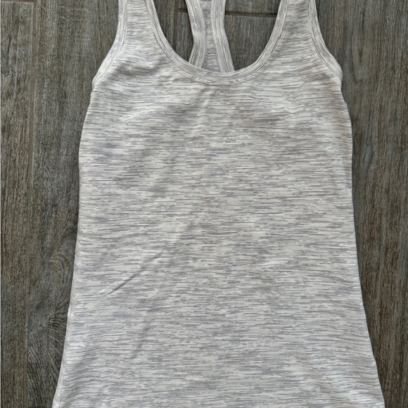 Lululemon heathered white tank Small - Picture 4 of 5